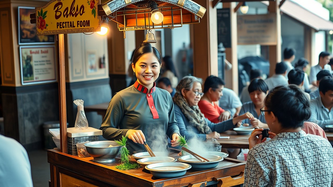 Ilustrasi Bakso Sapi