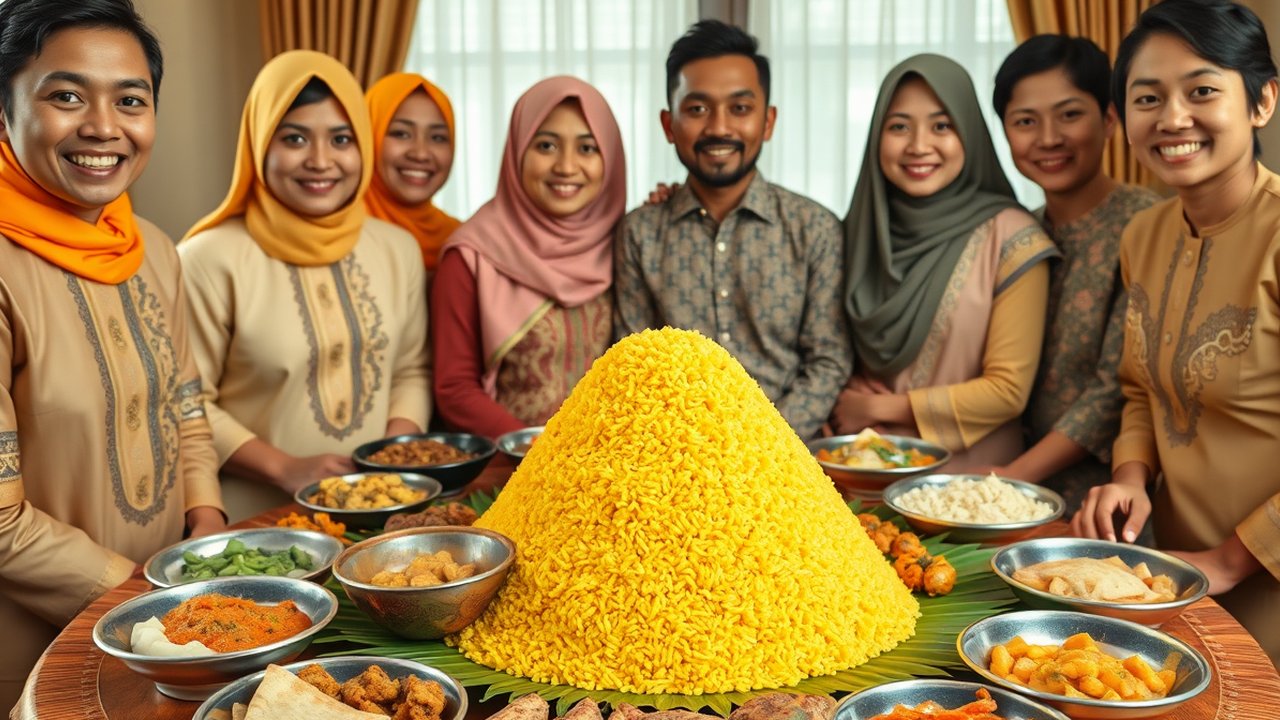 Ilustrasi Nasi Kuning
