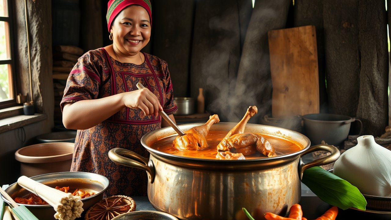 Ilustrasi Rendang Ayam