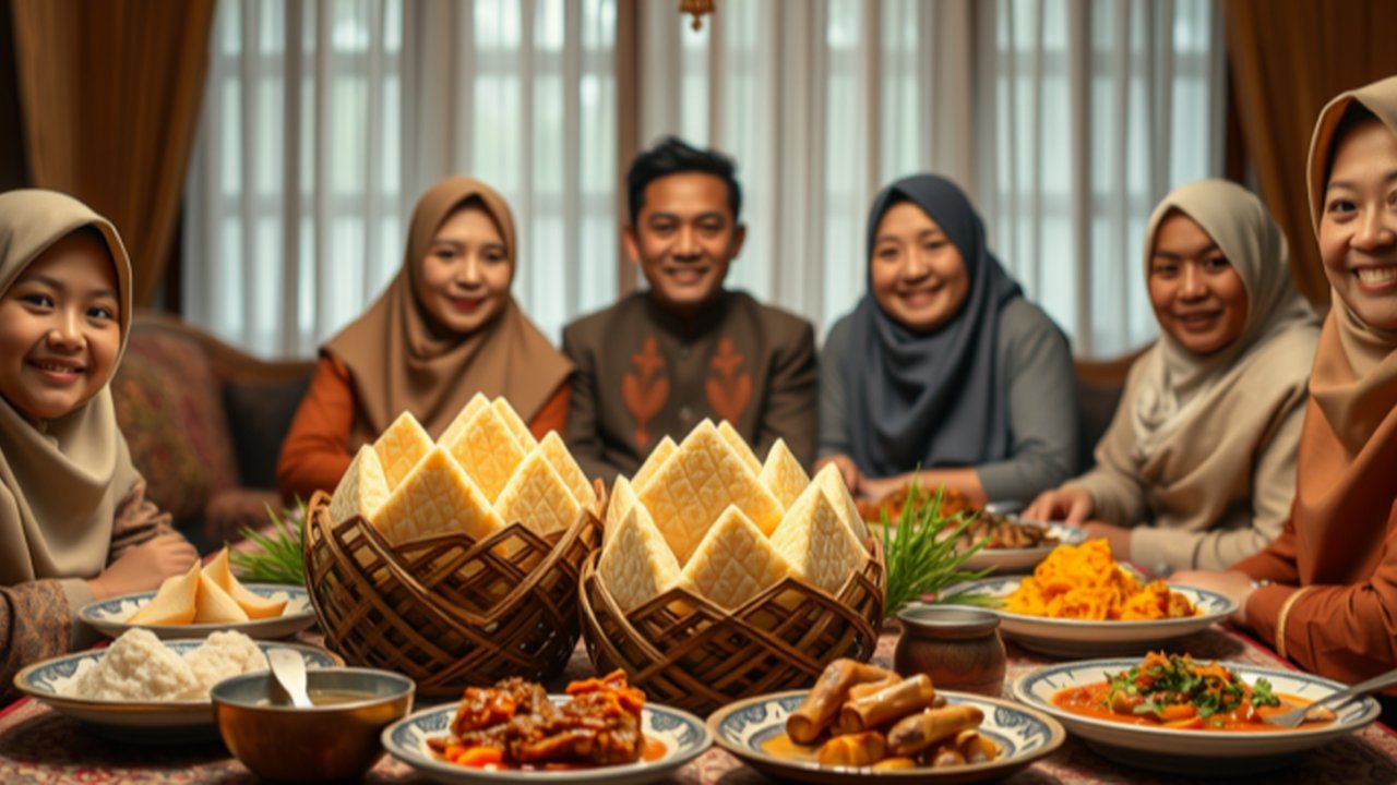 Ilustrasi Ketupat Lebaran