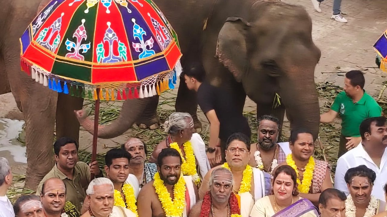 Peresmian Kuil Hindu Shri Sanathana Dharma Aalayam atau Jakarta Murugsn Tample di Jakarta Barat.