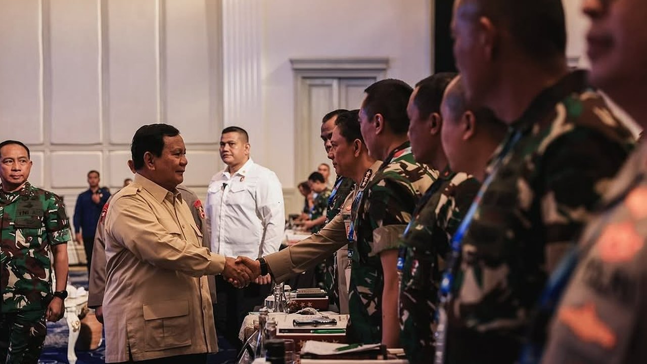 Presiden Prabowo Hadiri Rapim TNI Polri Tahun 2025