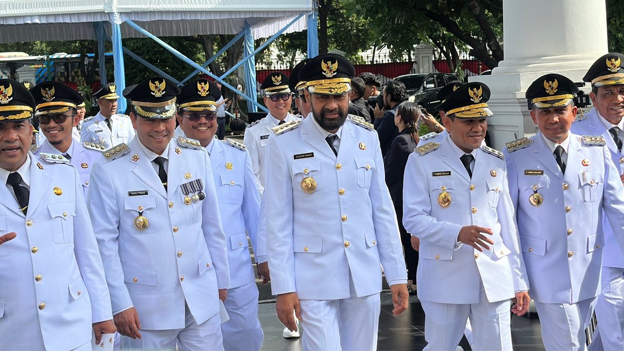 Rombongan Kepala Daerah Aceh Mulai Memasuki Istana Negara, Ada Gubernur Terpilih Muzakir Manaf