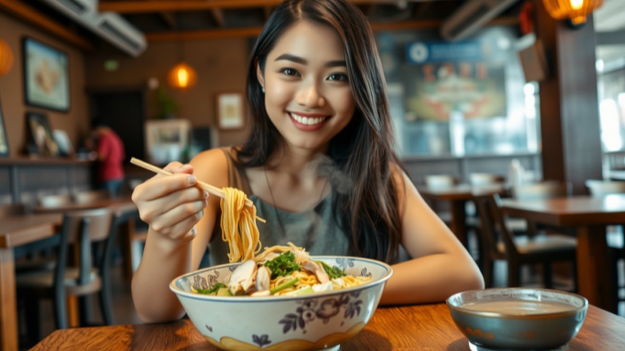 Ilustrasi Mie Ayam Yamin