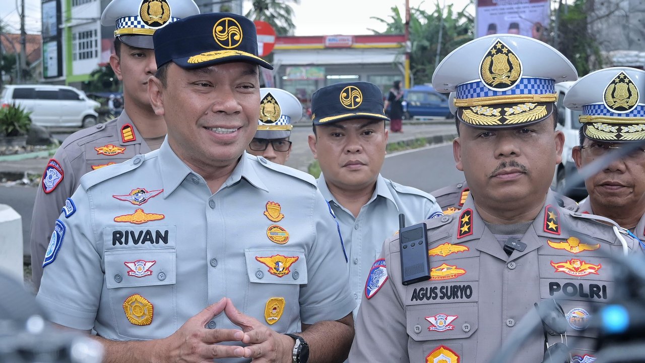 Kakorlantas Polri Irjen Pol Agus Suryonugroho dan Direktur Utama PT Jasa Raharja Rivan A. Purwantono