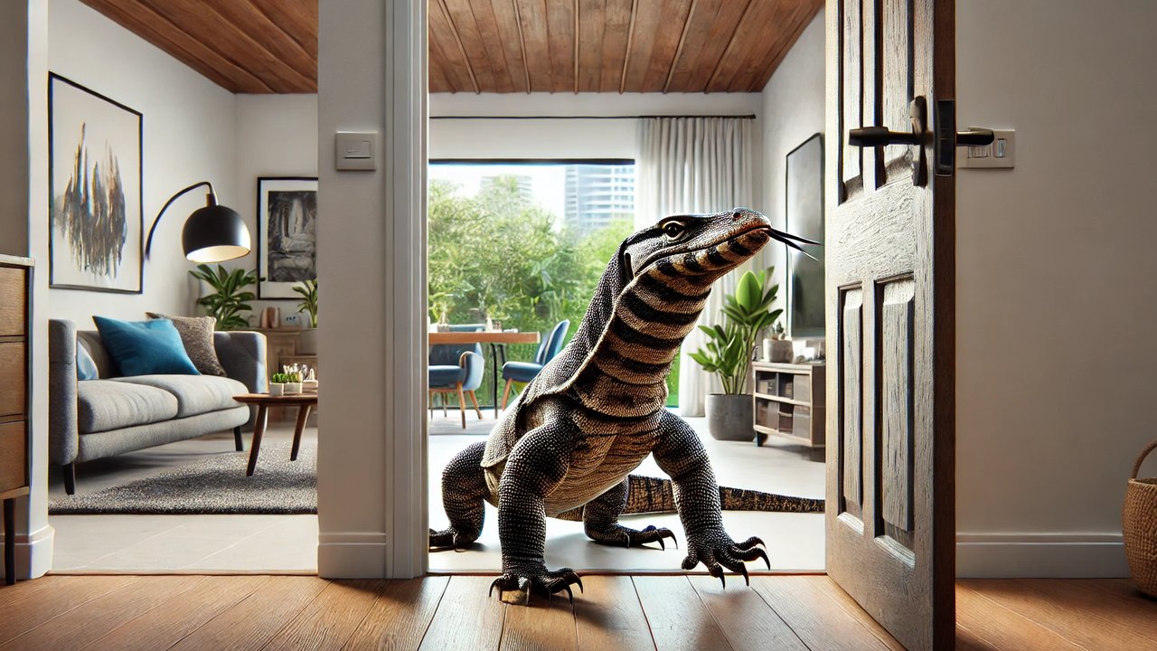 Cara Mengusir Biawak yang Masuk Rumah