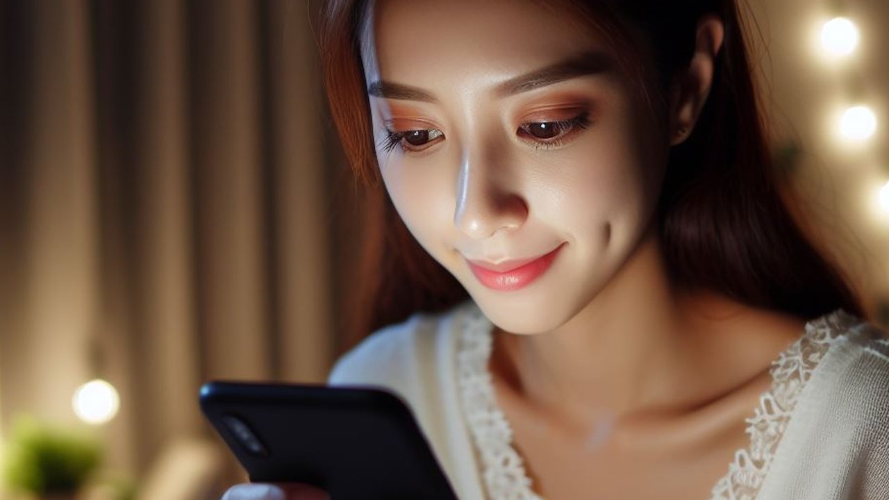 Ilustrasi Menggunakan Smartphone