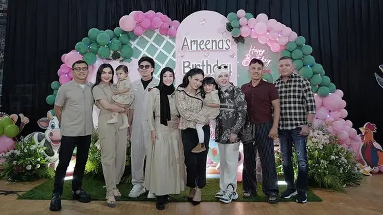 Momen Ulang Tahun Ameena ke-3. (Sumber: Instagram/aurelie.hermansyah)