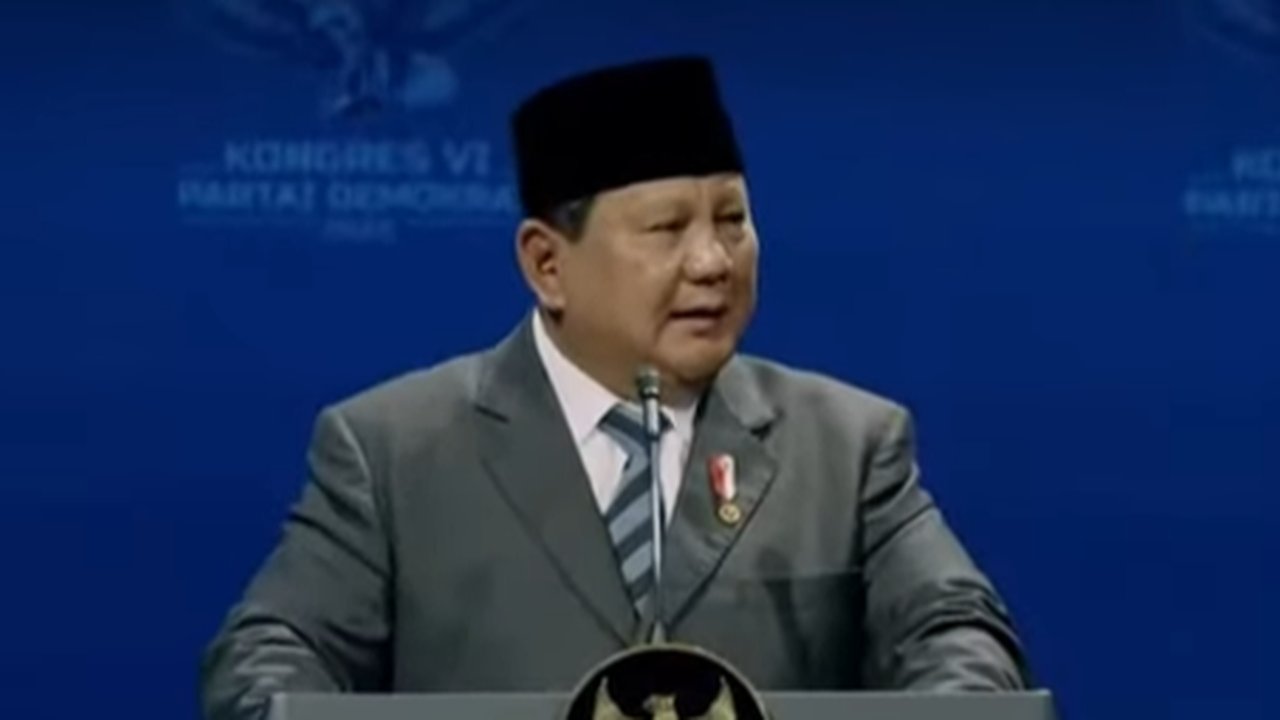 VIDEO: Kelakar Prabowo Sapa Hatta Rajasa di Kongres Demokrat: Kita Juga Punya Rambut Putih