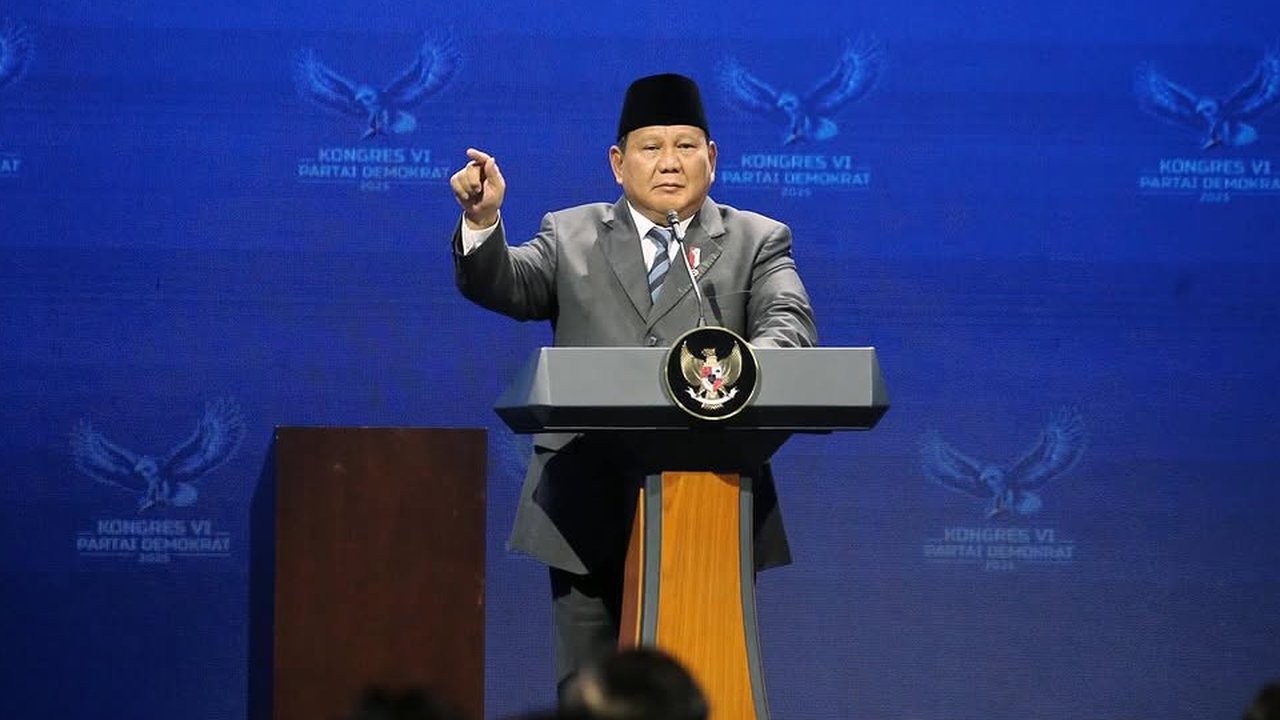 VIDEO: Prabowo Menggebu-gebu Pidato Singgung Indonesia Gelap: Yang Lihat Siapa?