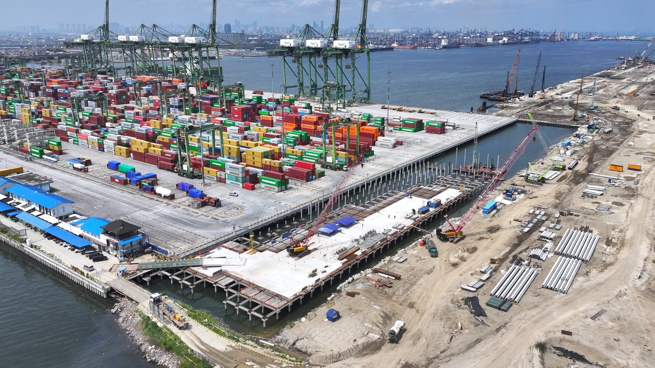 Proyek PTPP, Pembangunan Terminal Kalibaru Tahap 1B di Pelabuhan Tanjung Priok Capai 75%