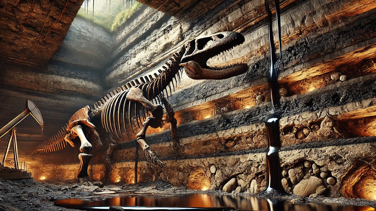 Benarkah Minyak Bumi Berasal dari Fosil Dinosaurus?
