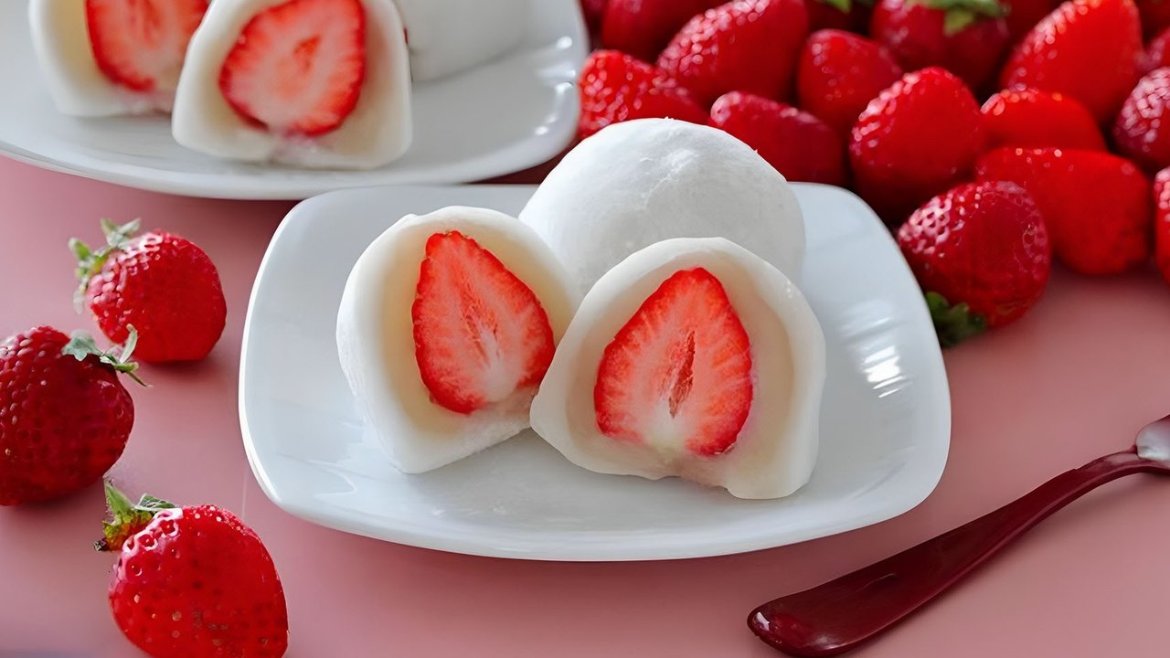 Resep Membuat Mochi Strawberry