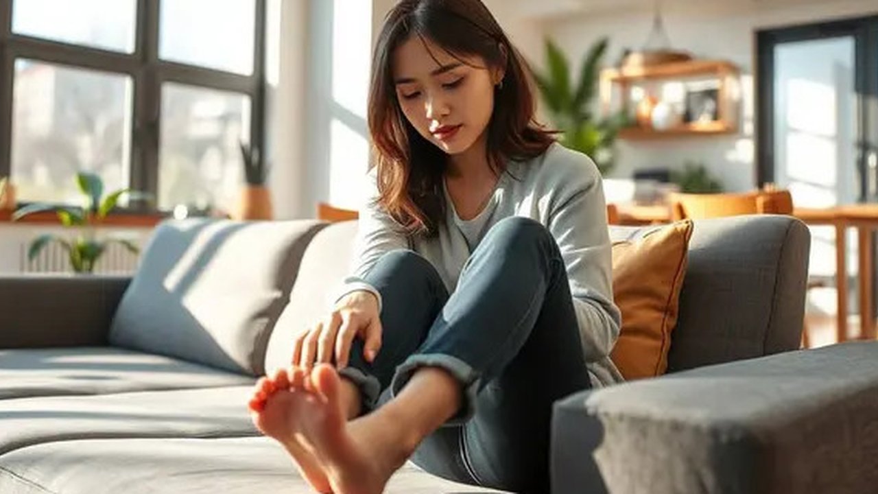 ujung jari kaki kebas gejala apa Ilustrasi dibuat AI