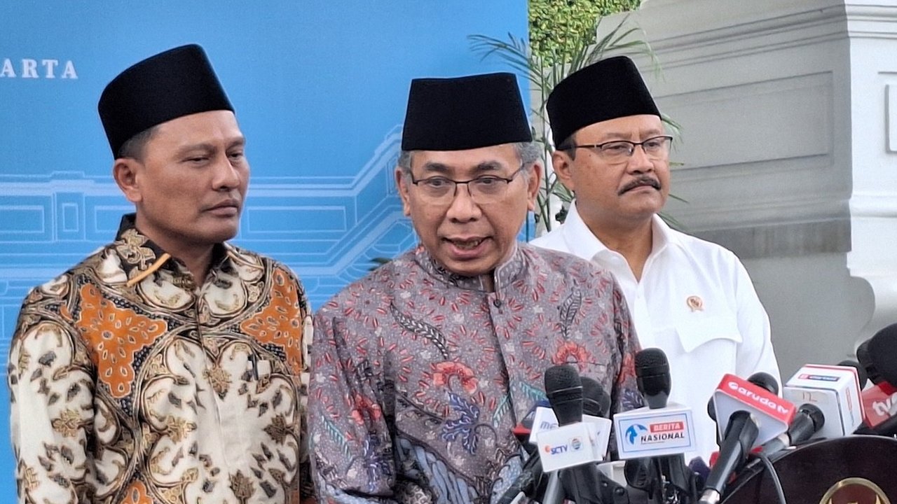 Ketua Umum Pengurus Besar Nahdlatul Ulama (PBNU) Yahya Cholil Staquf