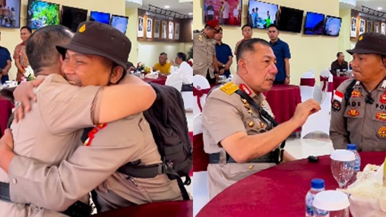 Penuh Haru Perpisahan Jenderal Eks Kapolda dengan Polisi Rocker