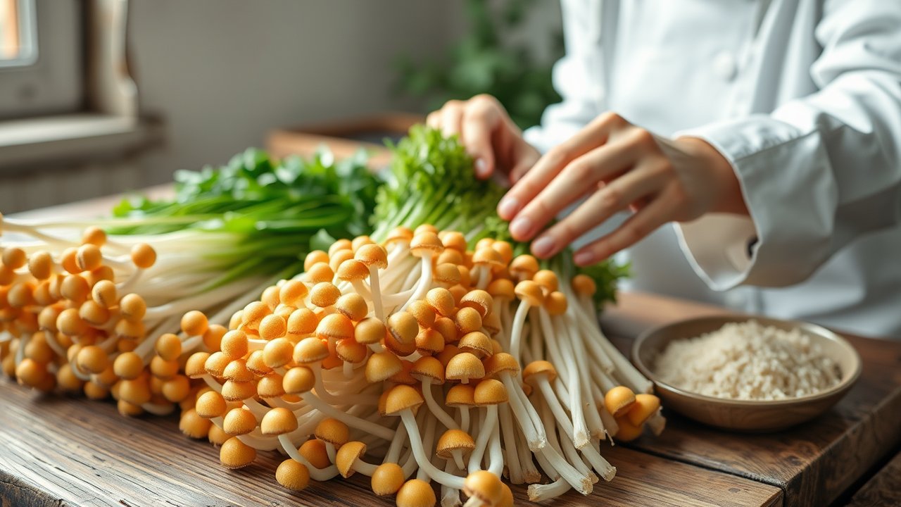 Mengolah Jamur Enoki