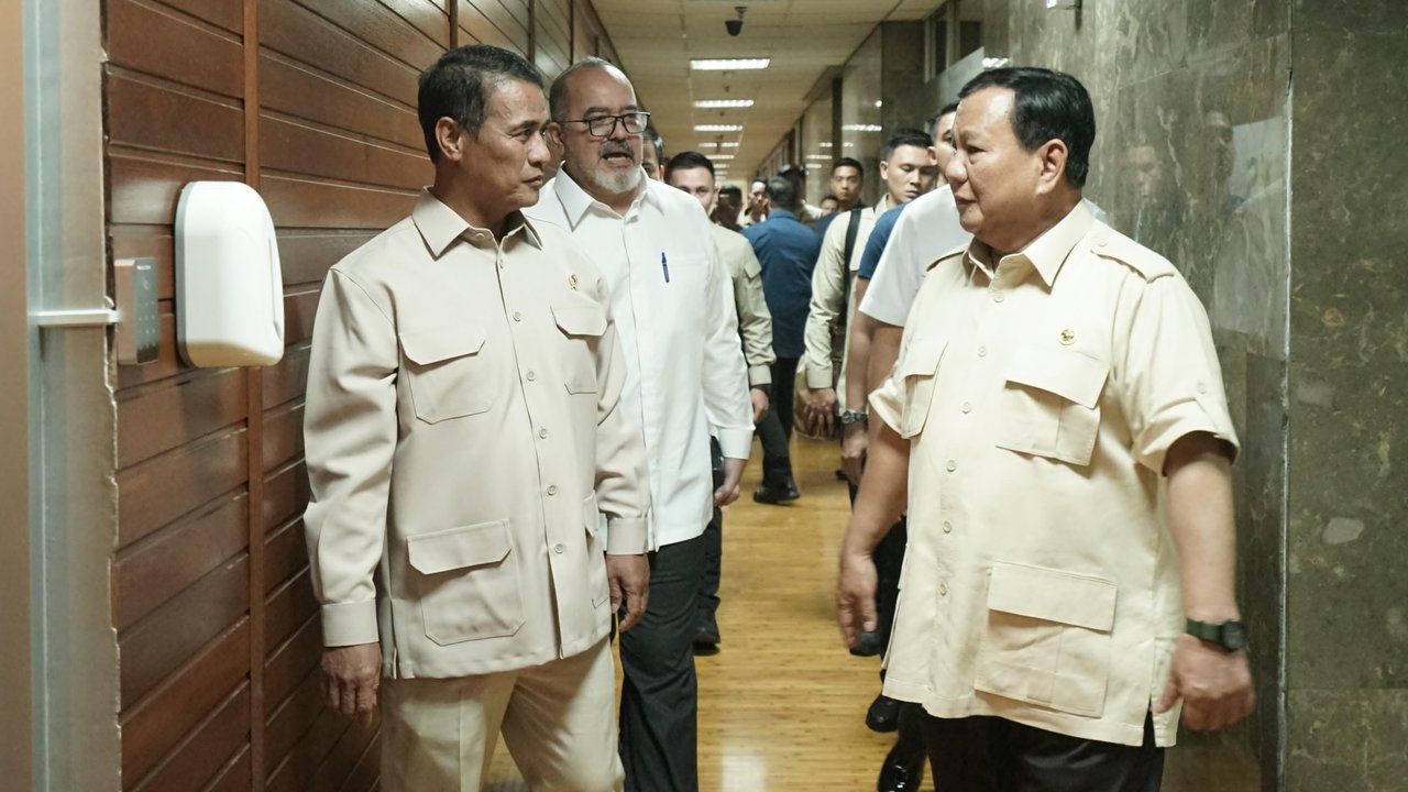 Presiden Prabowo dan Mentan Amran Sulaeman