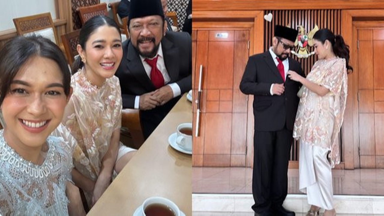 Potret Nana dan Naysilla Dampingi Jamal Mirdad saat Dilantik Anggota DPR RI PAW
