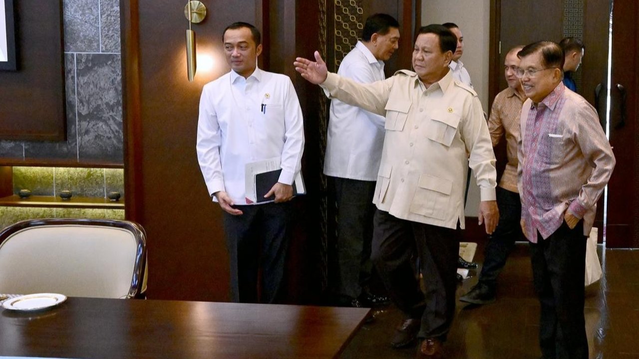 Pertemuan Jusuf Kalla dan Prabowo di Istana
