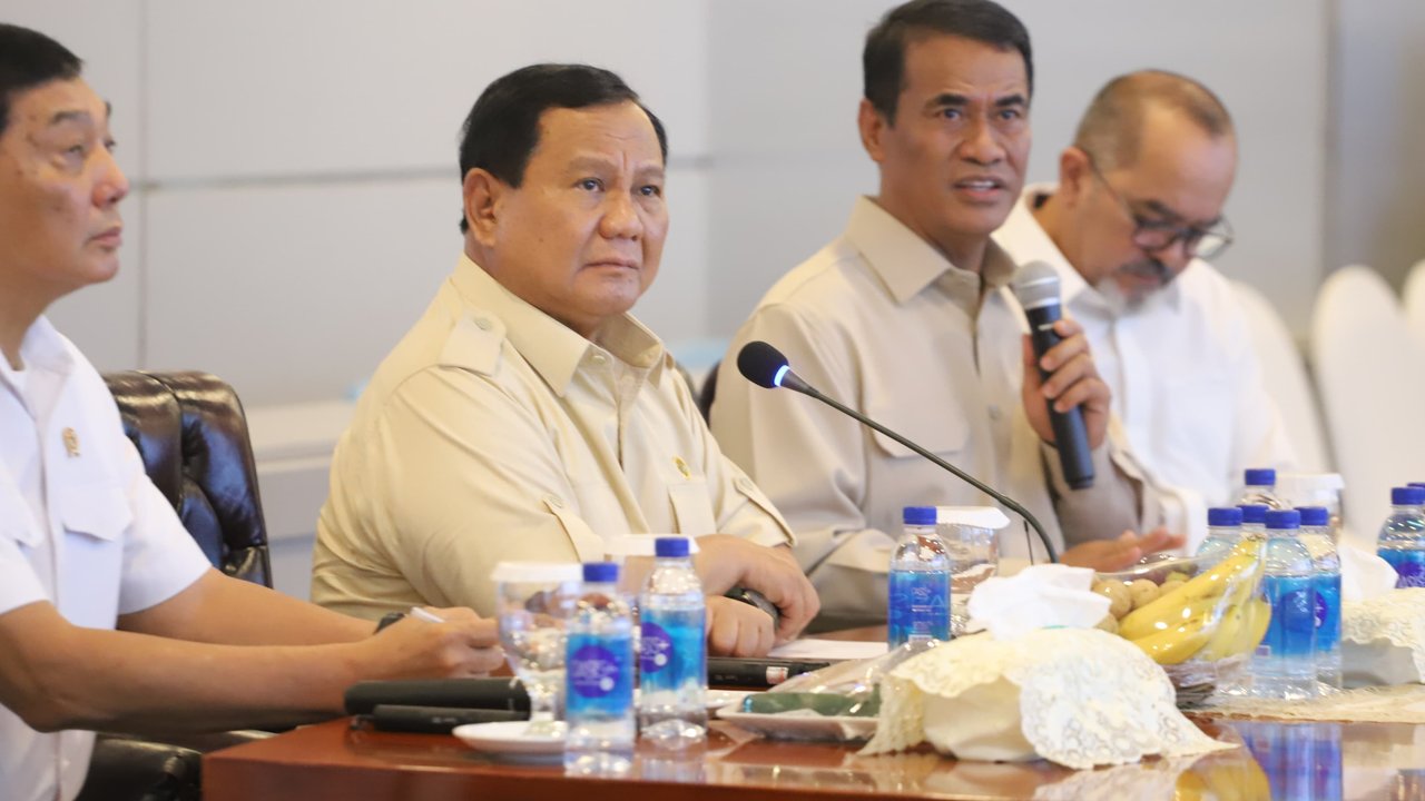 Prabowo Rapat Bareng Kementan