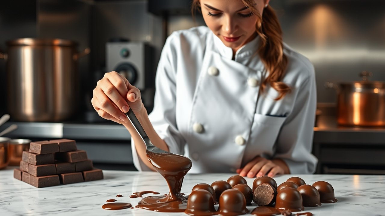 Melelehkan Coklat Batangan