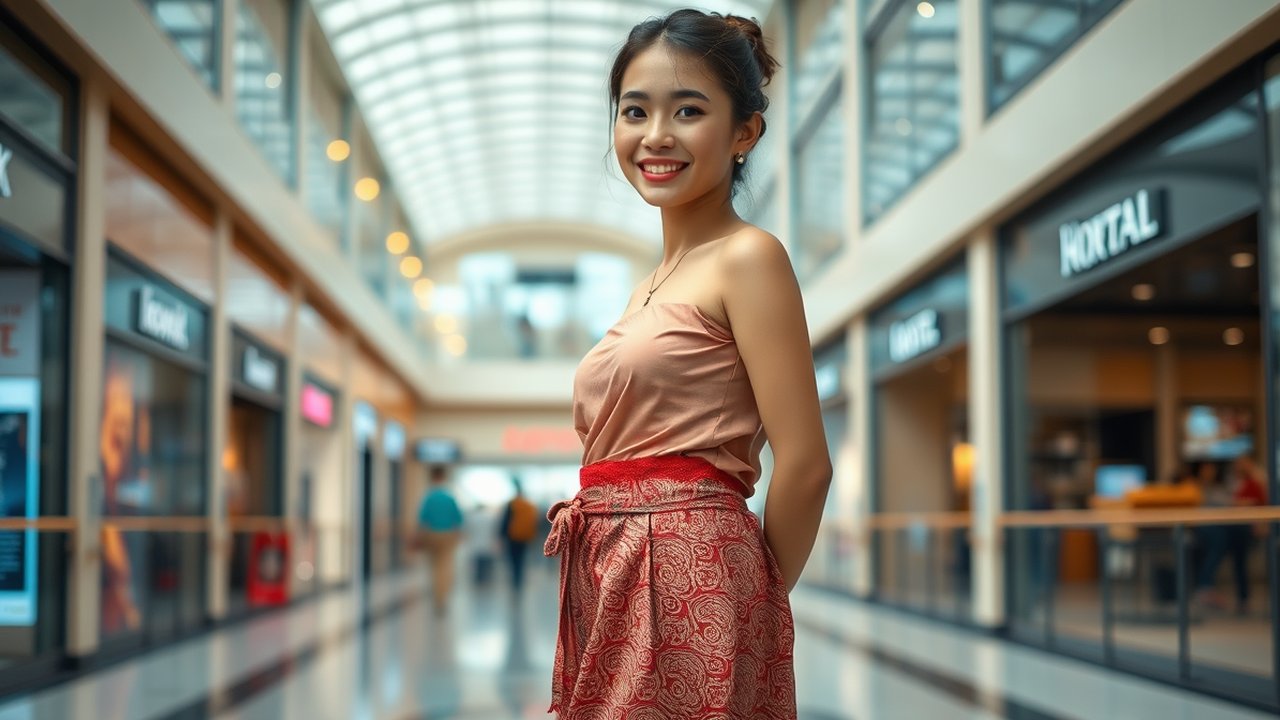 Cara Memakai Rok Lilit