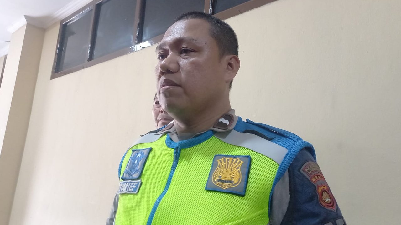Anggota Satlantas Polrestabes Palembang Aipda Syarief
