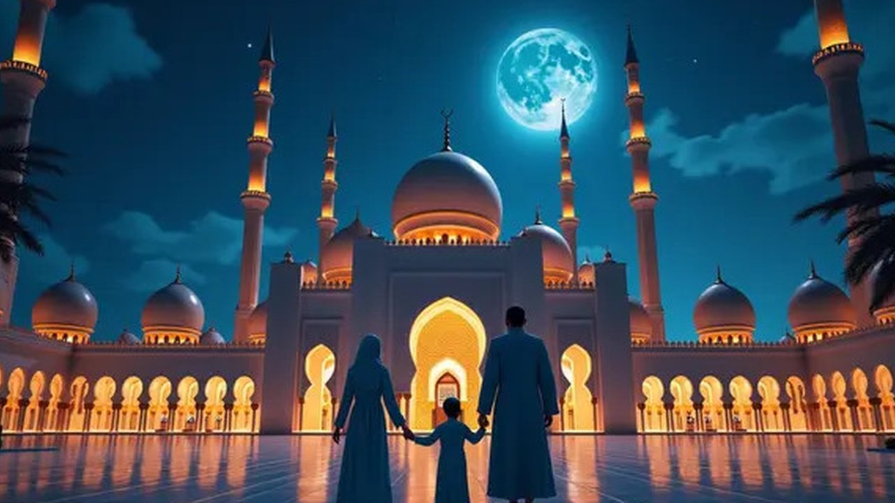 tata cara malam nisfu syaban Ilustrasi dibuat Stable Diffusion