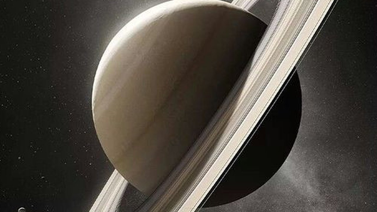 ciri planet saturnus Ilustrasi dibuat AI