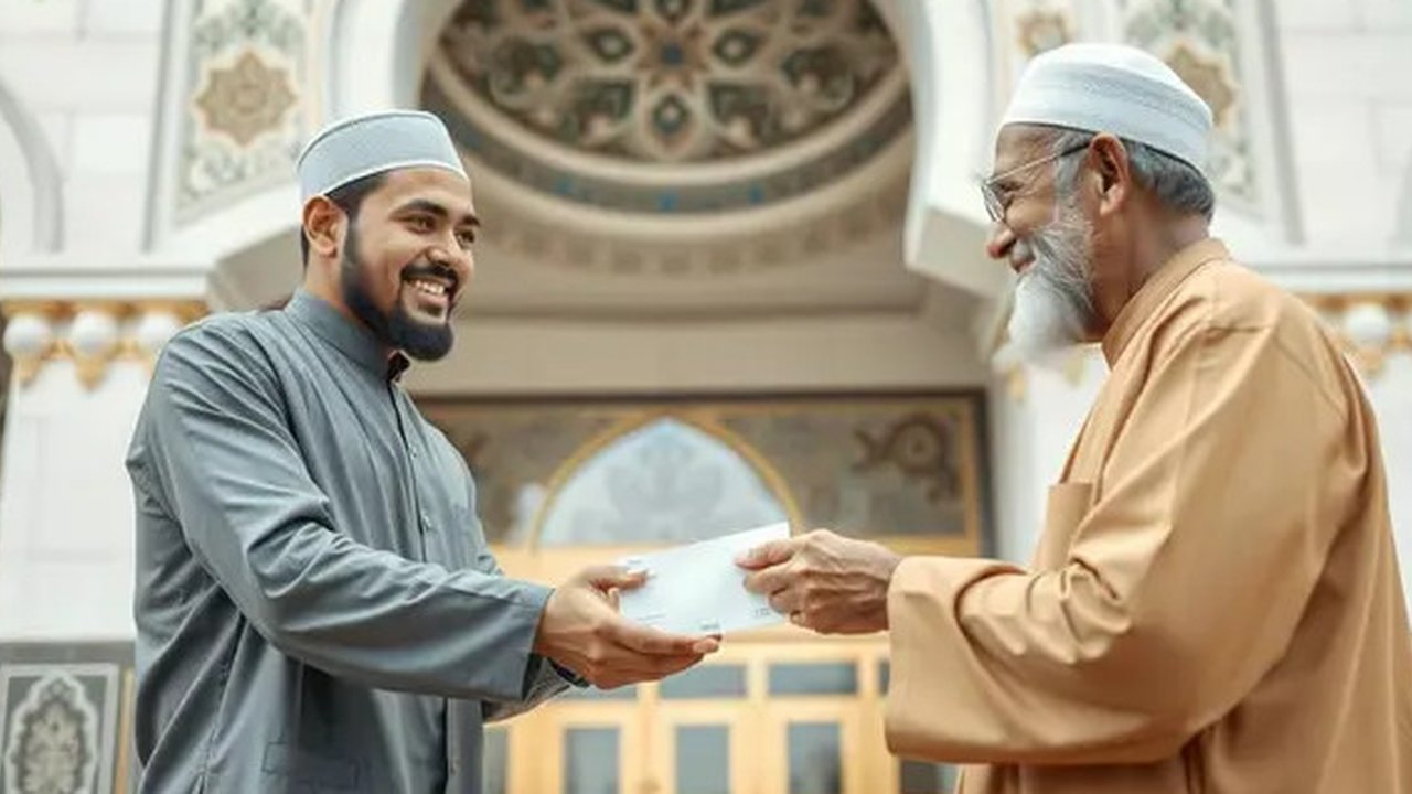 Ilustrasi zakat fitrah. (Image by Freepik)