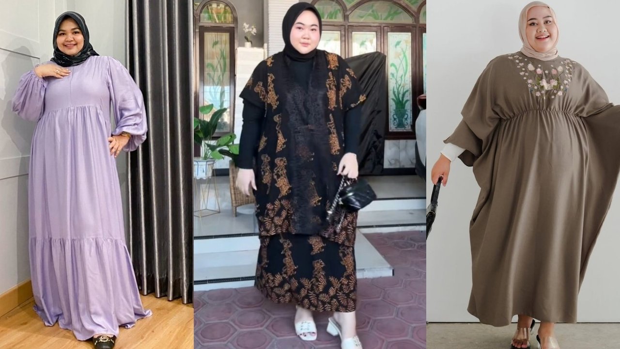 Rekomendasi baju lebaran 2025 untuk wanita gemuk