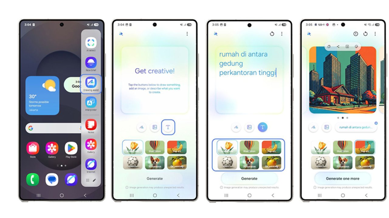 Cara Ubah Foto, Teks, Sketsa Jadi Gambar di Samsung Galaxy S25