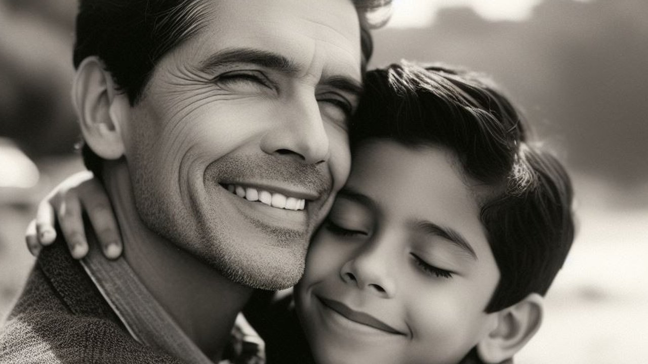 Ilustrasi orangtua dan anak