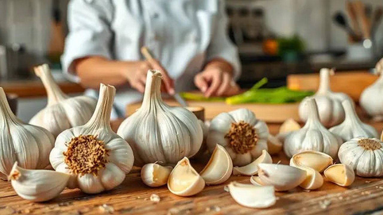 fungsi bawang putih Ilustrasi dibuat AI
