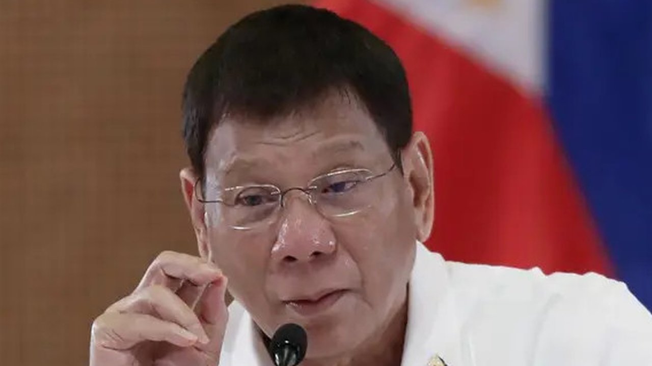 Potret Presiden Rodrigo Duterte. (Bullit Marquez/AP)