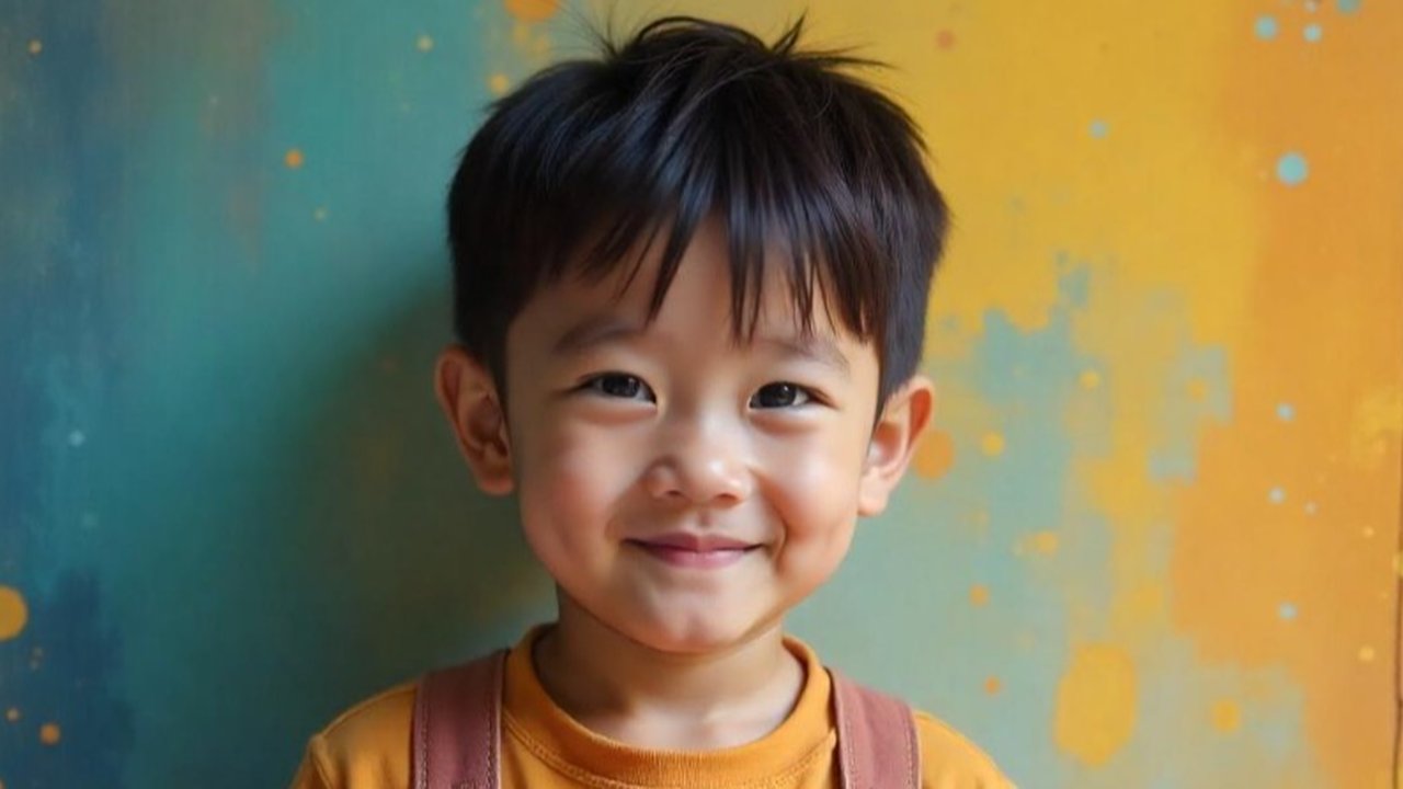 Ilustrasi anak dengan buta warna