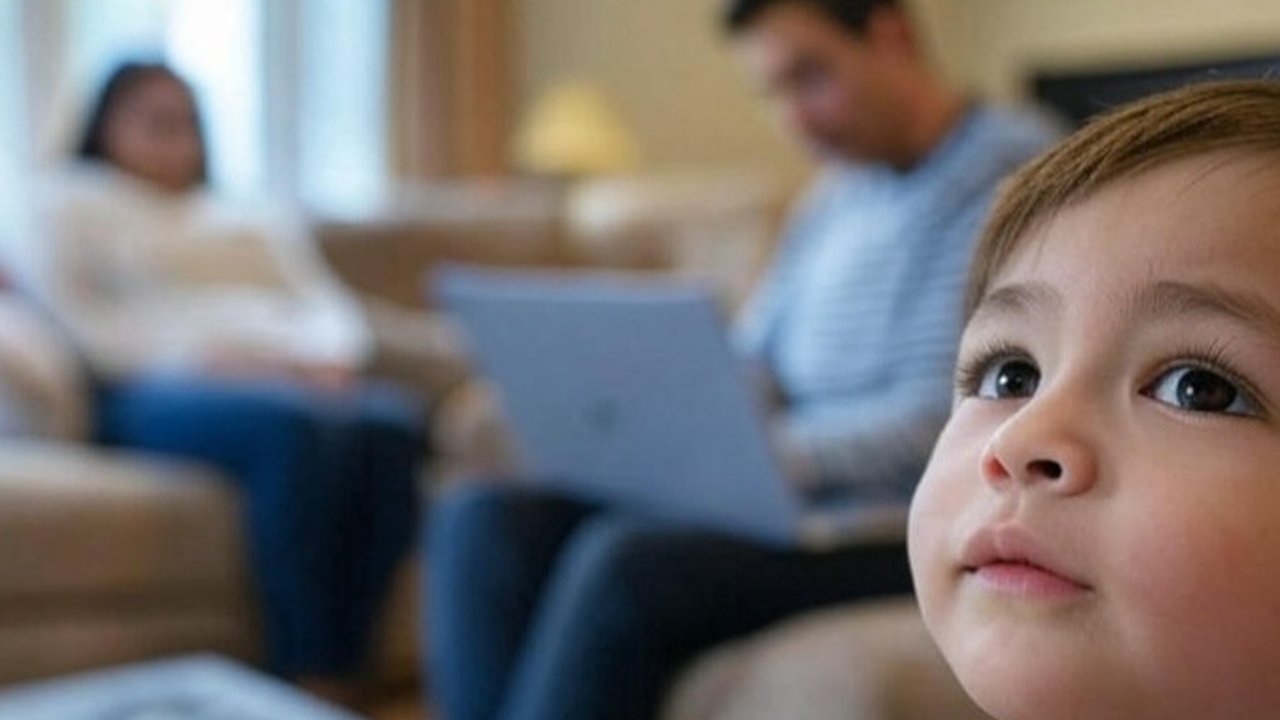 Ilustrasi anak dan orang tua