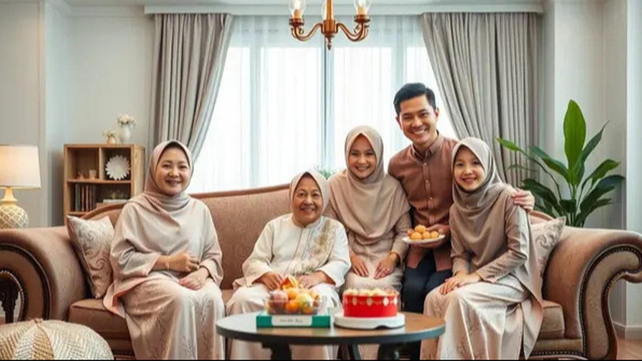 bagaimana cara menghargai tradisi lebaran Ilustrasi dibuat AI