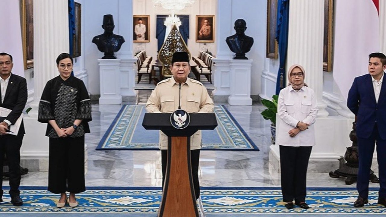 Prabowo Terharu Lihat Semangat Kerja Menteri dan Wamen meski Belum Dapat Rumah Dinas