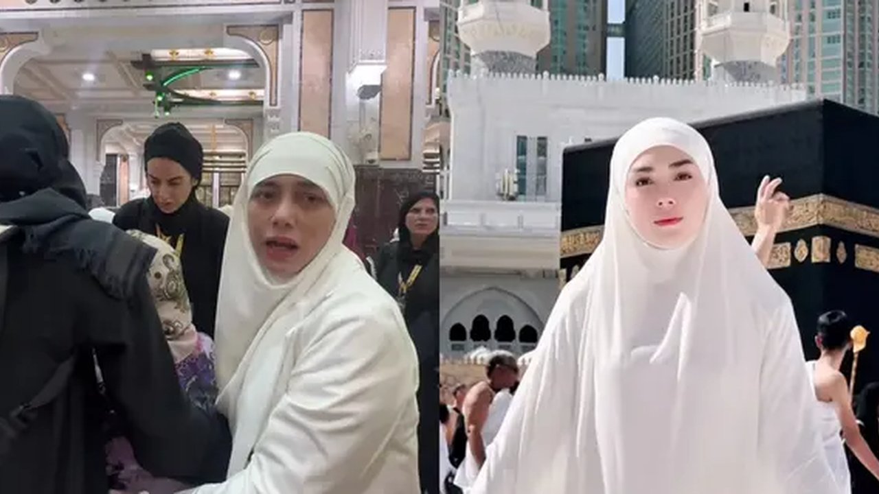 Tuai Pujian, Momen Celine Evangelista Bantu Ibu-Ibu Jatuh di Masjidil Haram