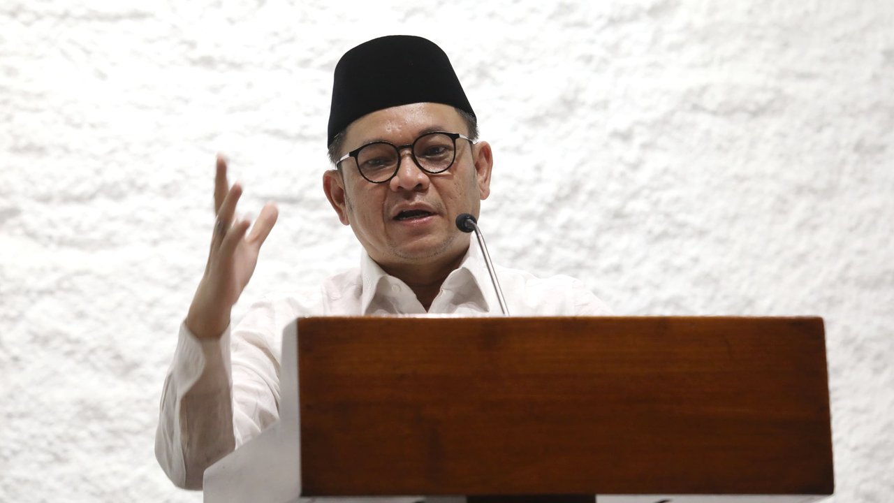 <p>Gubernur Lembaga Ketahanan Nasional (Lemhannas) RI, Tubagus Ace Hasan Syadzily, dalam ceramahnya di Masjid Salman ITB, Kamis (13/3/2025) malam (Istimewa)</p>