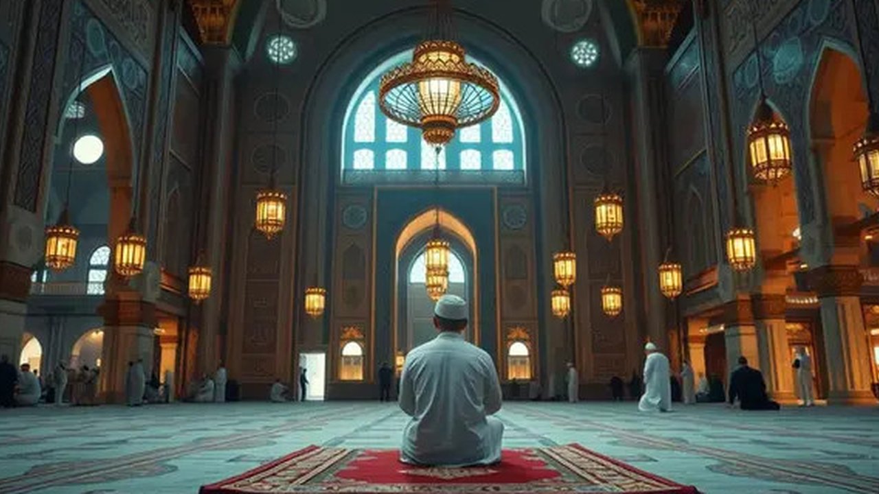 Ilustrasi orang yang mendapatkan syafaat dari malam Lailatul Qadar | via: facebook.com