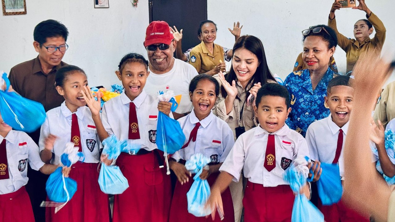 Tingkatkan Kualitas Pendidikan, MBG Digelar di Kepulauan Yapen Papua