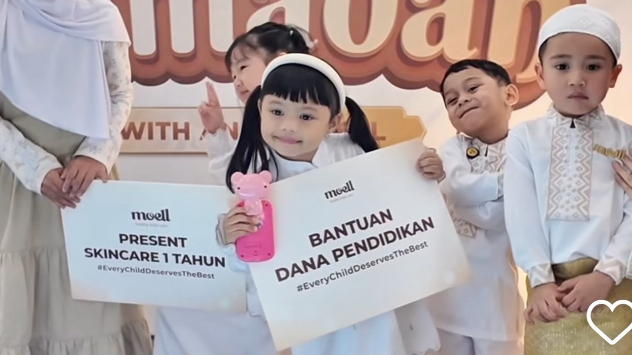 Tiga Anak Artis Super Cute Kumpul, Potret Rayyanza Perdana Buka Bersama Bareng Ameena dan Abang L