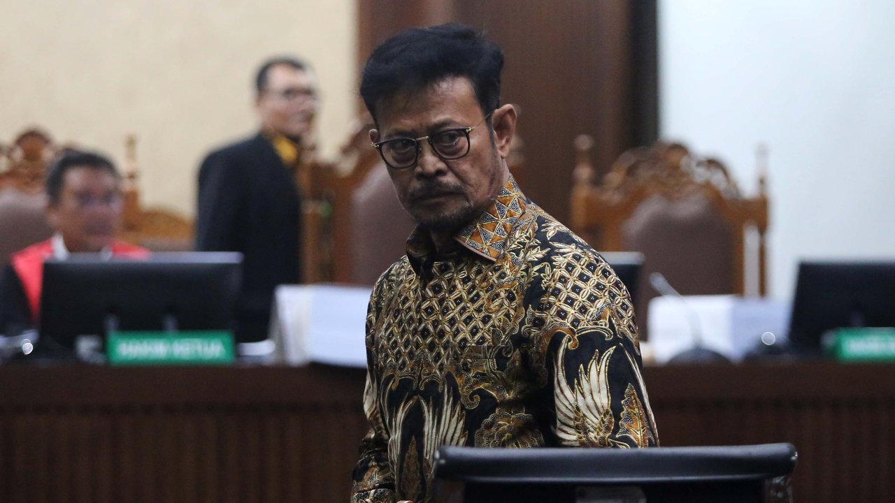 Mantan Menteri Pertanian Syahrul Yasin Limpo (SYL) menjalani sidang tuntutan di Pengadilan Tipikor, Jakarta, Jumat (28/6/2024).