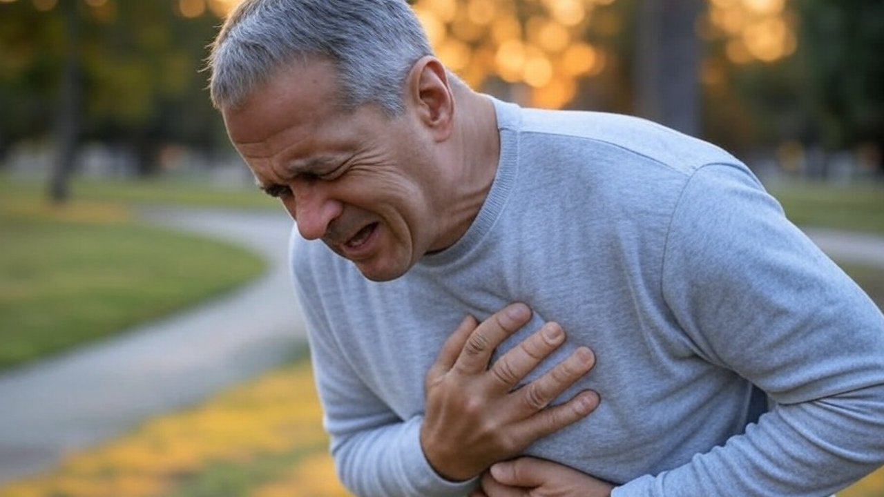 Ilustrasi orang kena serangan jantung