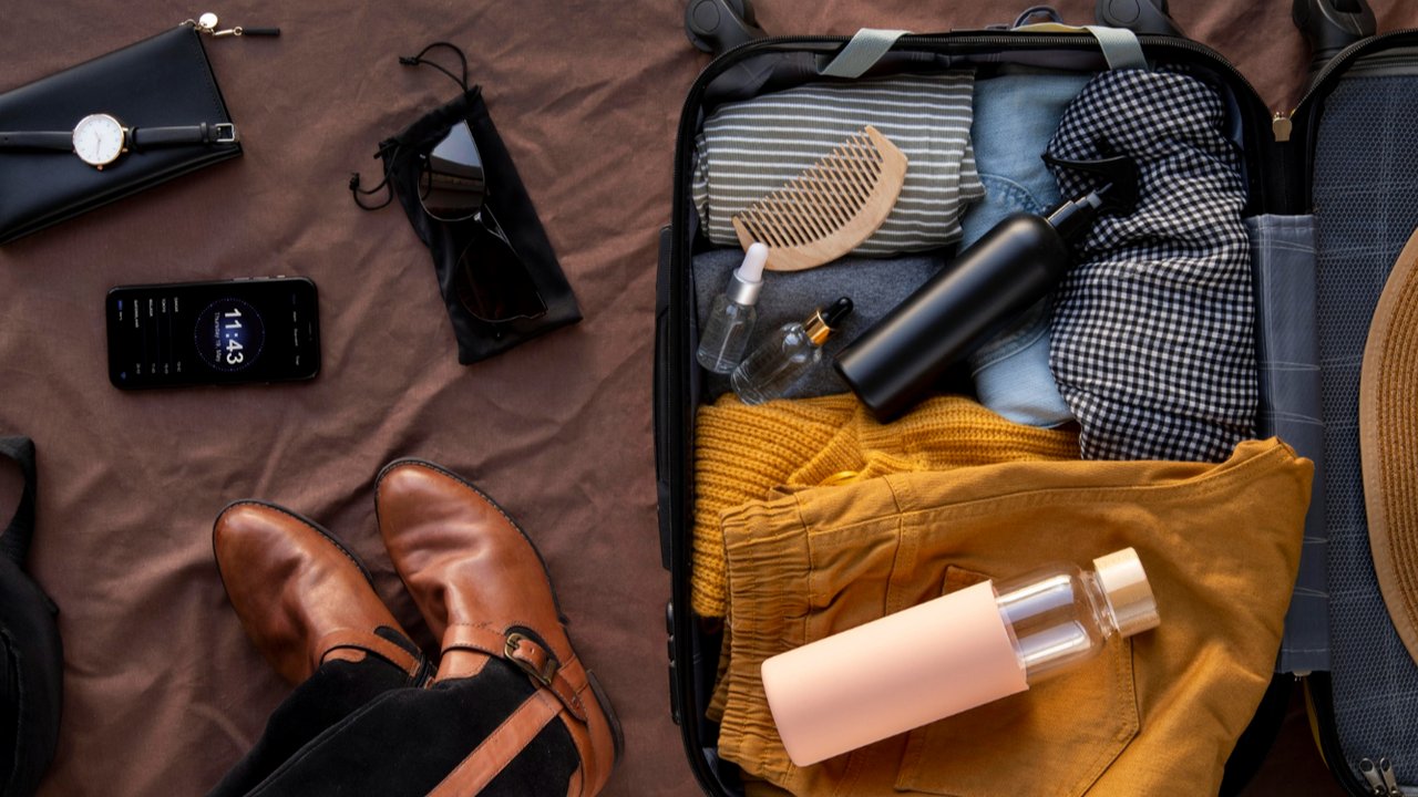 You can try to roll your clothes to save some space on your bag.