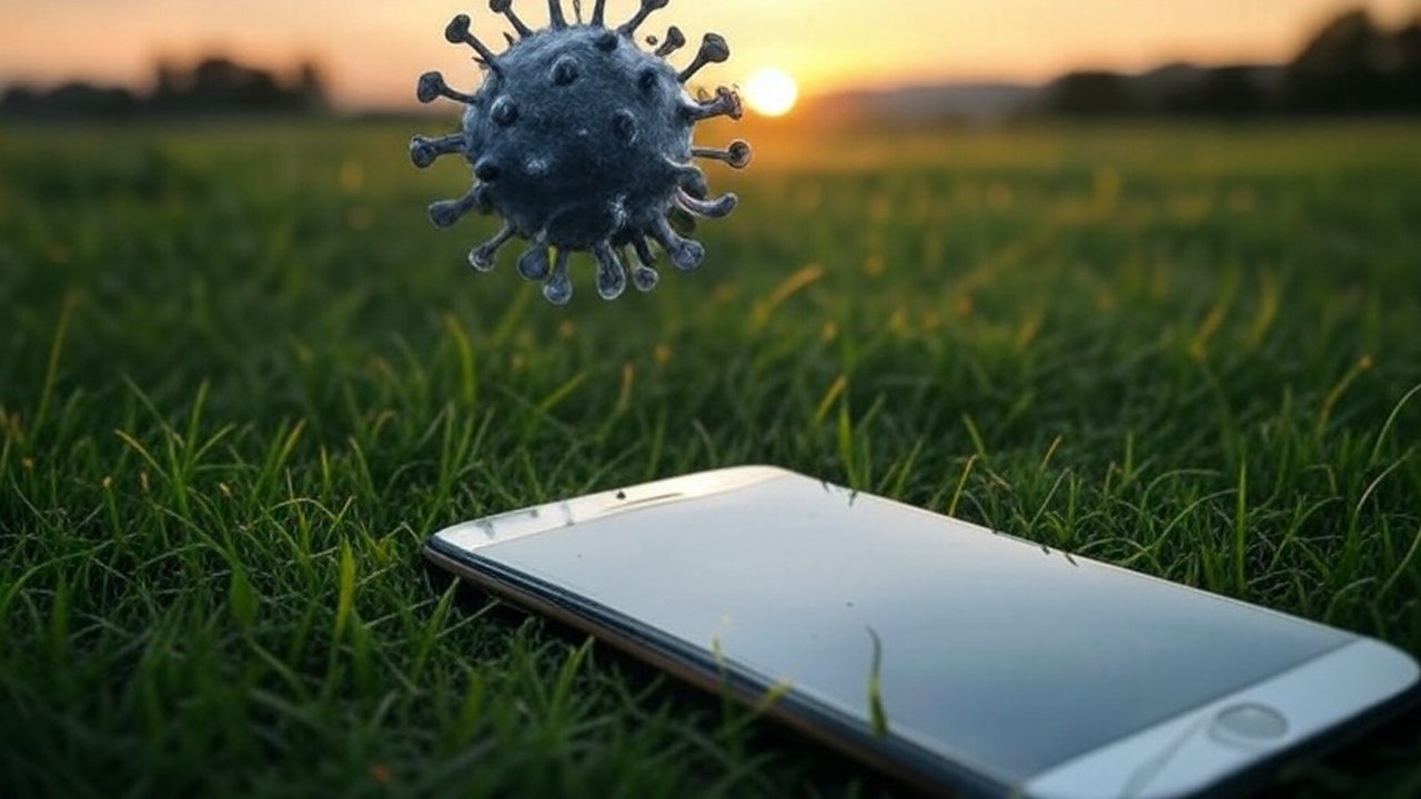 Handphone kena virus