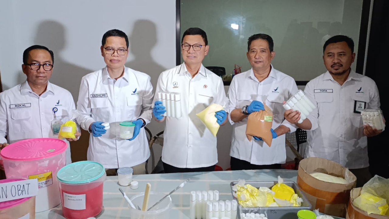 Pabrik Kosmetik Ilegal di Ciputat Tangsel Digerebek BPOM, Diduga Gunakan Zat Berbahaya